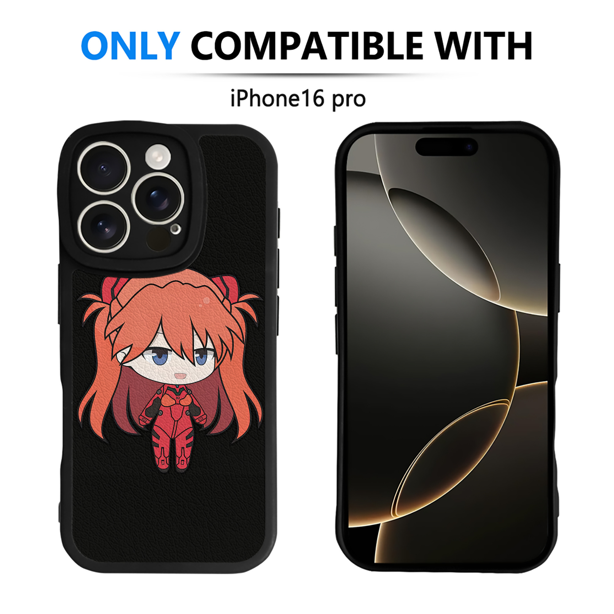 （画像用） EVA 新世紀エヴァンゲリオン 【iPhone 16シリーズ対応】シリコンスマホケース（レザー調） 材質：シリコン